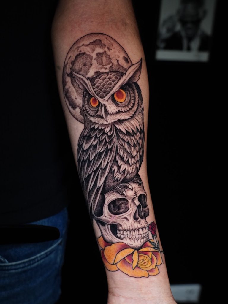 Apocalipsis-Tattoos-Animales-Buho-Luna-Calavera-009